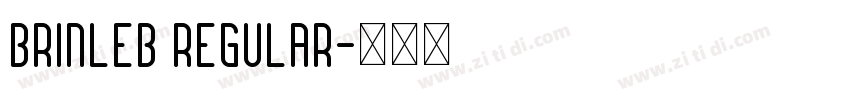 BRINLEB Regular字体转换
